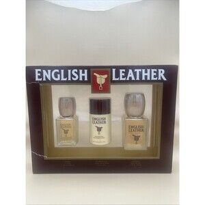 English Leather Gift Set Vintage Old Cologne Deodorant After Shave Free USA Ship